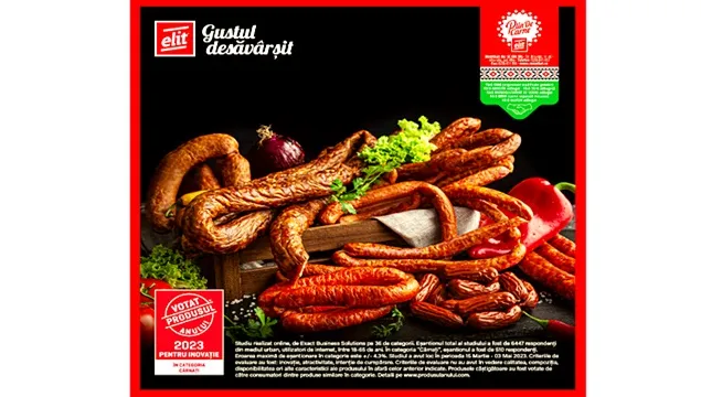 The "Full of Meat" range of sausages from ELIT was voted "Product of the Year 2023"