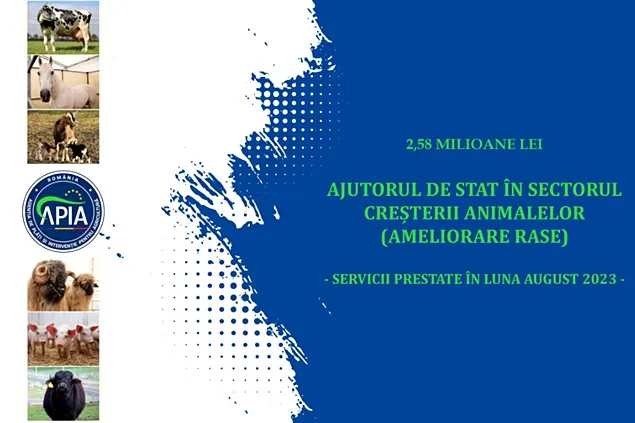 Sprijin financiar în valoare de peste 2,58 milioane lei pentru crescătorii de animale