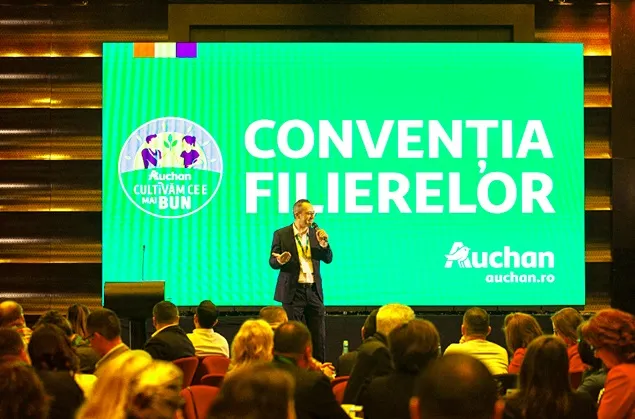 Auchan consolidează parteneriatele cu producătorii locali, organizând prima Convenție Națională a Filierelor de produse