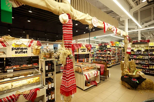 Raftul cu Bunătăți Locale în județul Olt, de la Profi