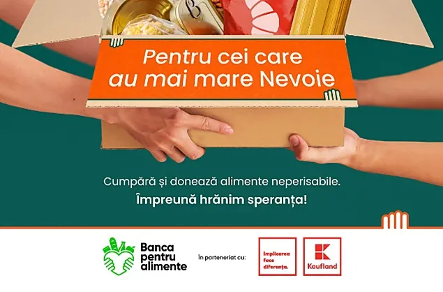 Kaufland a participat la cea de-a 10-a ediție a Colectei Naționale de Alimente prin Cutia cu fericire