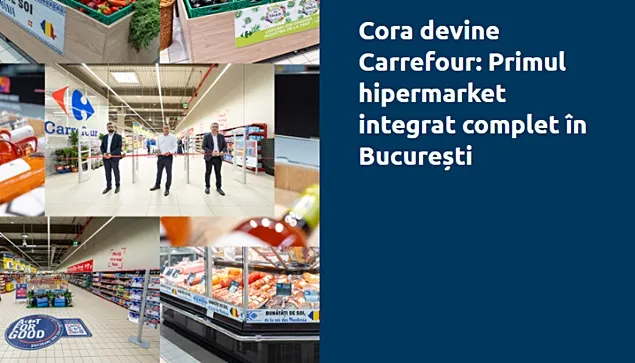 Carrefour România a deschis primul hipermarket rebranded
