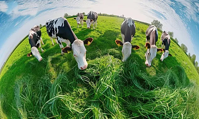 Cum afectează speciile de iarbă producția de lapte și emisiile de metan ale bovinelor?