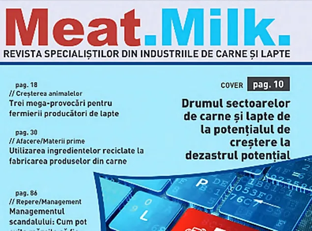 A fost publicată ediția on-line cu nr. 64 a revistei Meat.Milk.