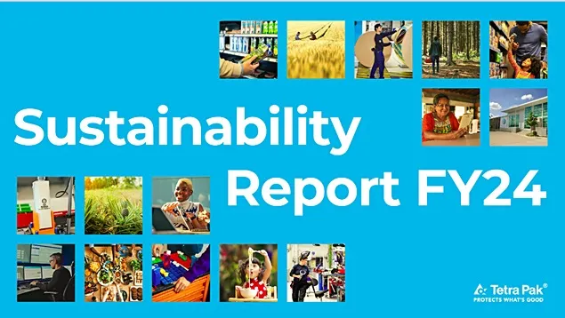 Tetra Pak has reduced its polluting emissions from its own operations by 54%