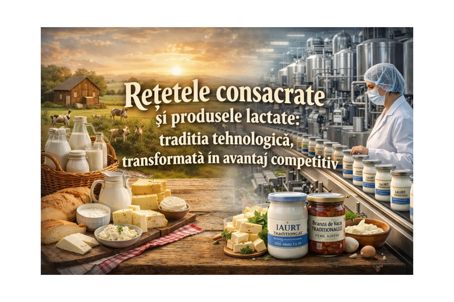 Rețetele consacrate și produsele lactate: tradiția tehnologică, transformată în avantaj competitiv