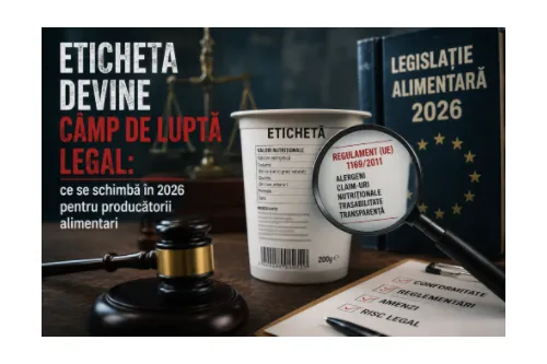 Eticheta devine camp de lupta legal: ce se schimba in 2026 pentru producatorii alimentari