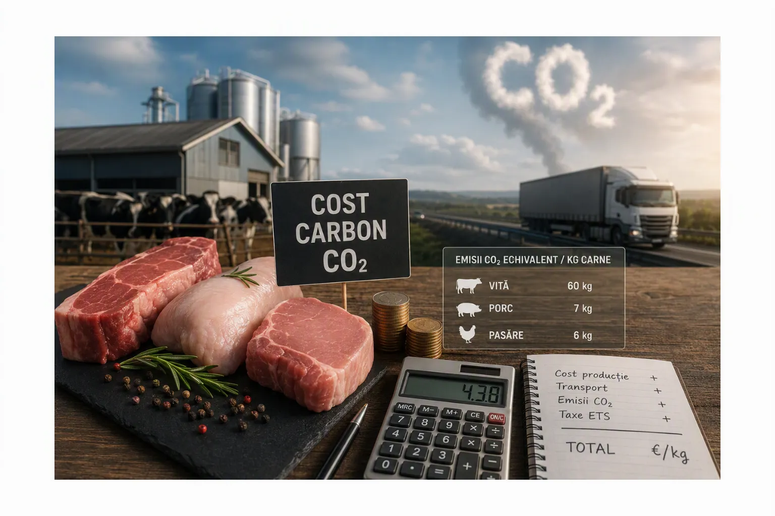 Cât costă cu adevărat un kilogram de carne dacă adăugăm și costul emisiilor de carbon?
