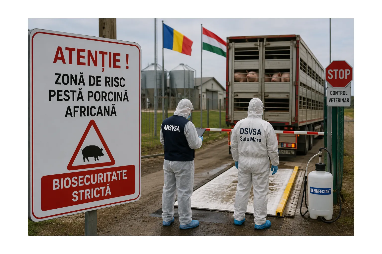 ANSVSA activează măsuri stricte anti-PPA în Satu Mare. Restricțiile ar putea fi extinse pe întreaga frontieră cu Ungaria