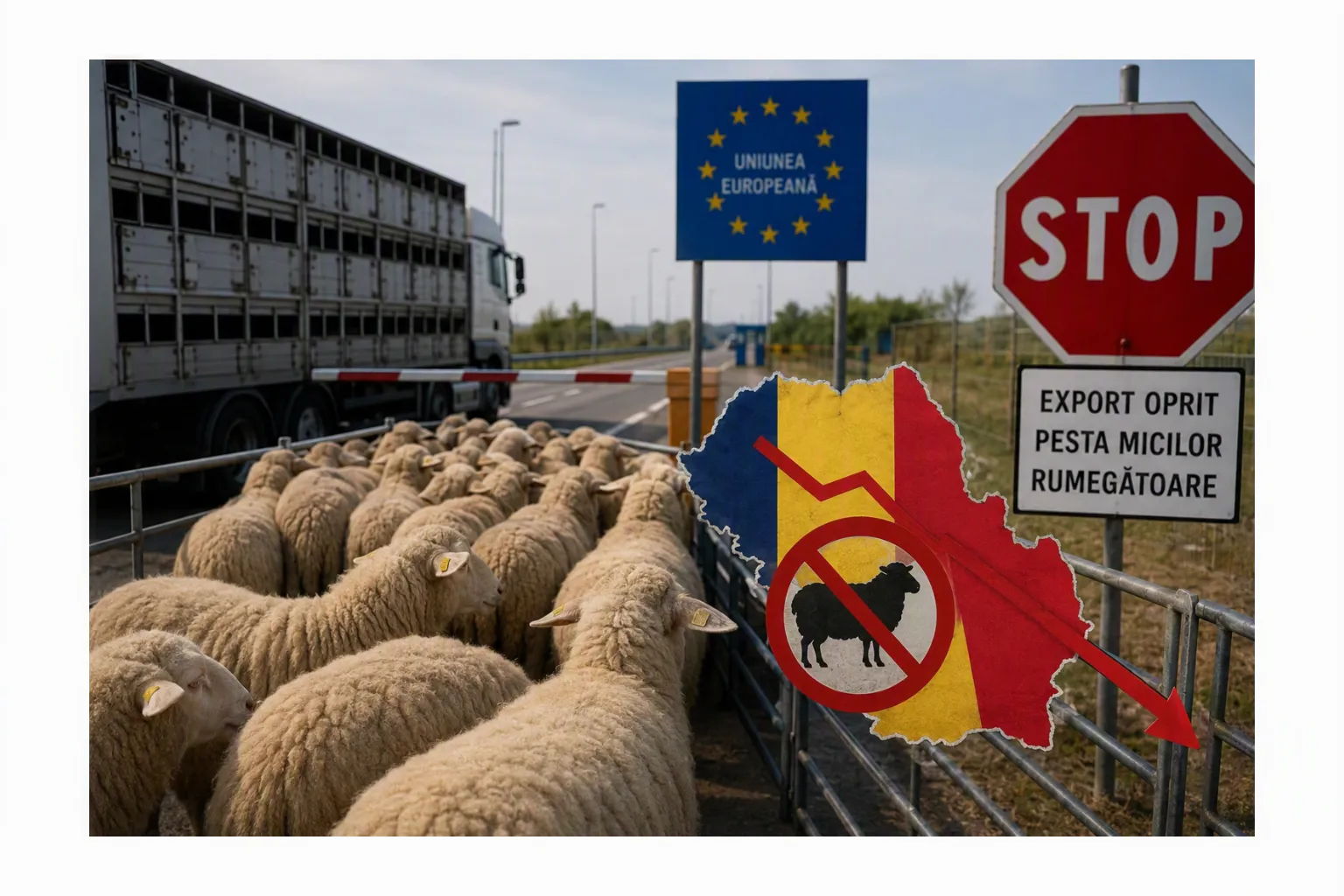 Exporturile de ovine rămân blocate până la sfârșitul lui 2026. România cere despăgubiri de la Comisia Europeană pentru fermierii afectați