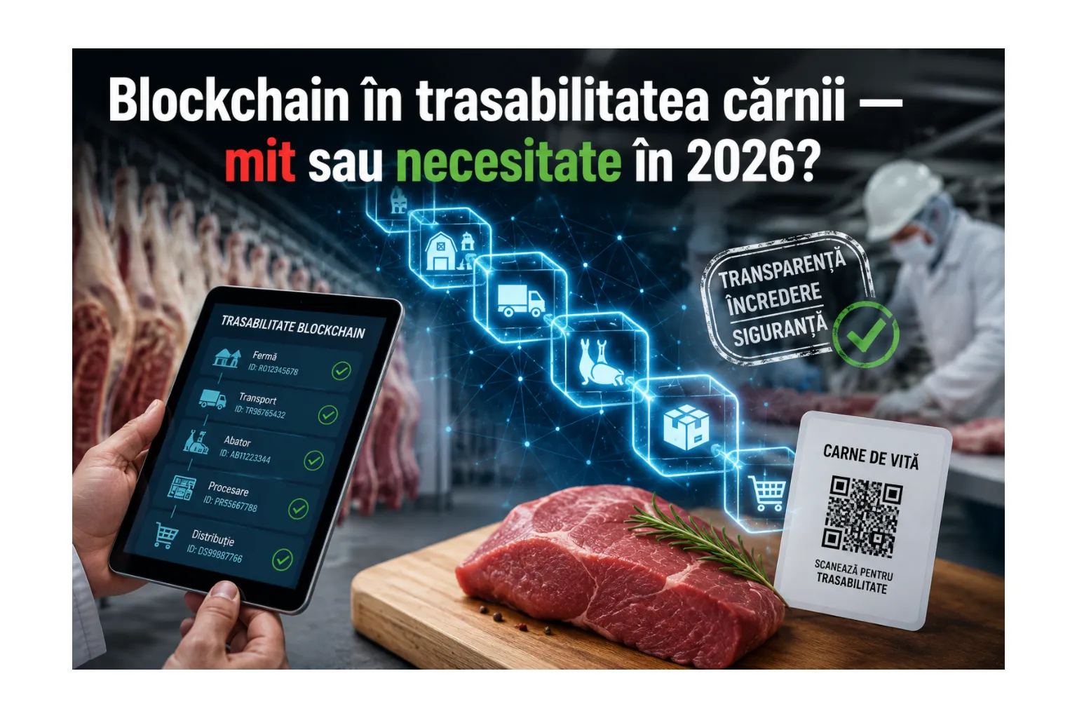 Blockchain în trasabilitatea cărnii — mit sau necesitate în 2026