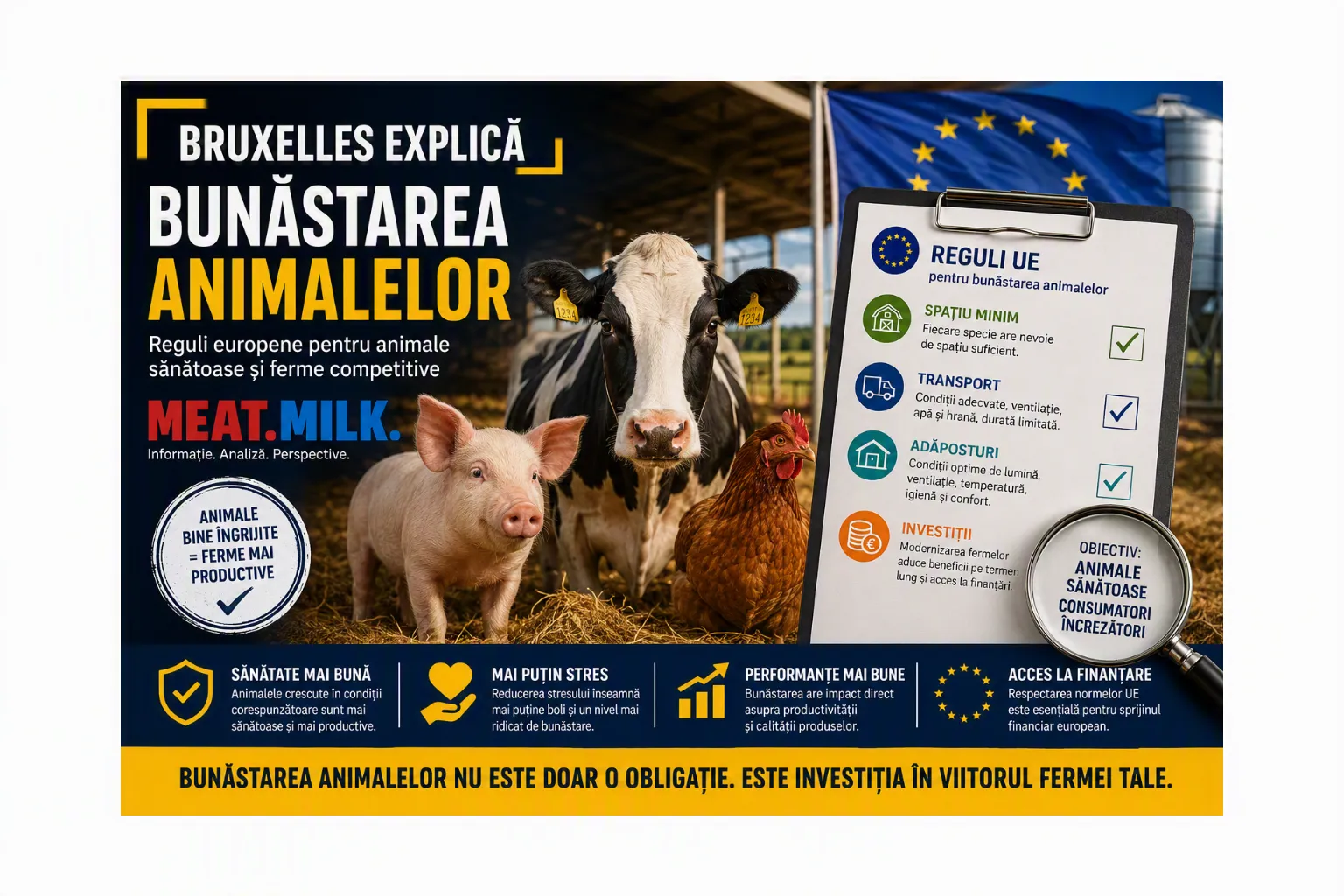 Bunăstarea animalelor: obligație europeană sau investiție în viitor?