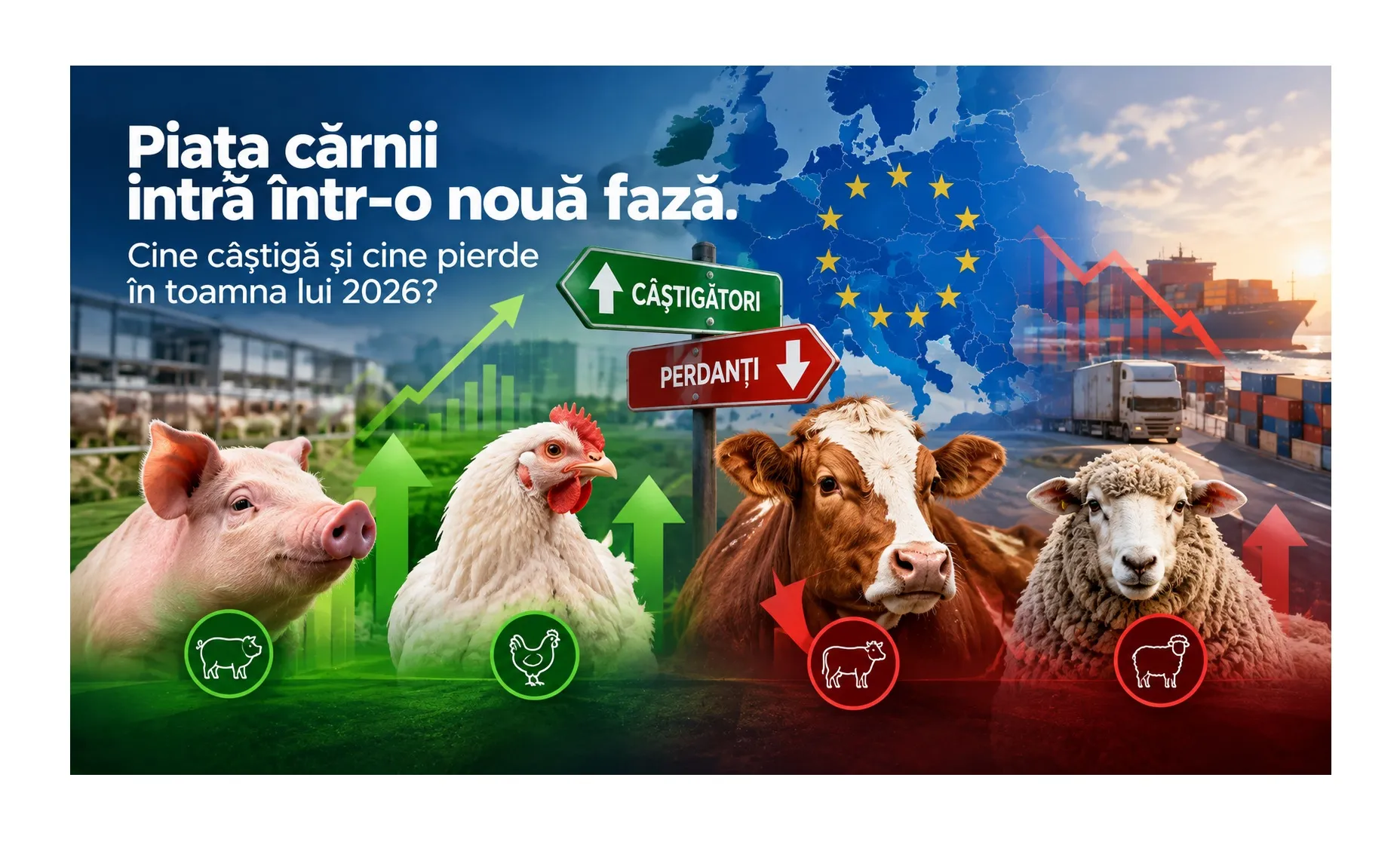Piața cărnii intră într-o nouă fază Cine câștigă și cine pierde în toamna lui 2026?