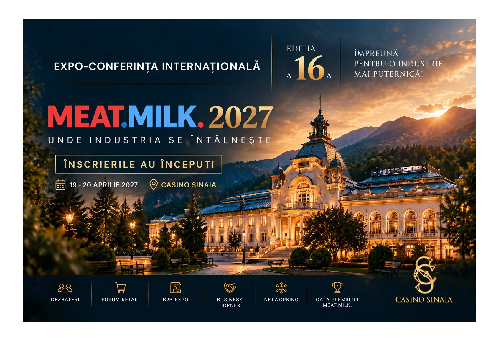 MEAT.MILK. 2027 – DIN NOU ÎMPREUNĂ, LA SINAIA