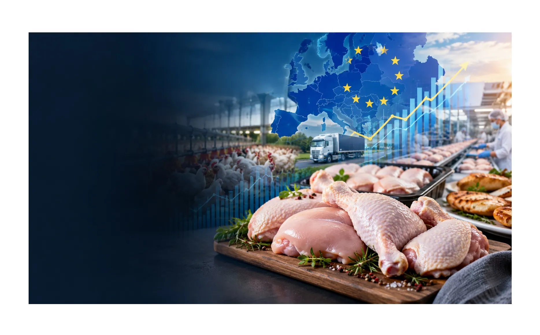 Piața cărnii de pui, într-un moment de cotitură Ce arată cel mai proaspăt raport al Comisiei Europene