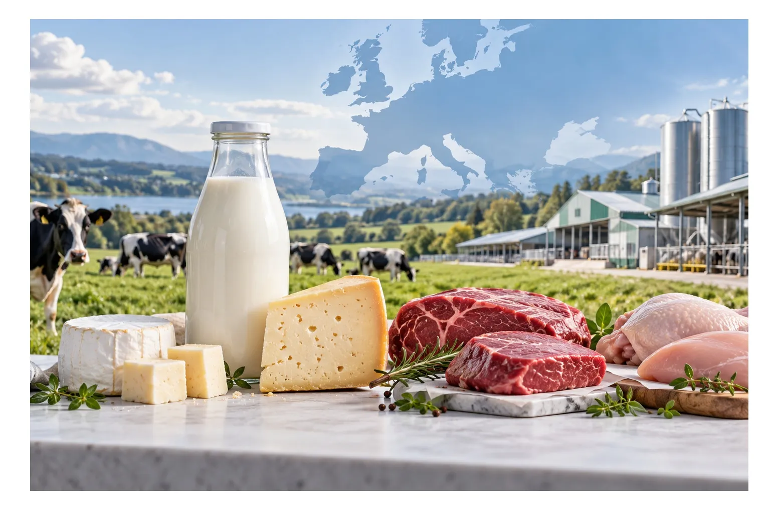 Perspectivele europene pentru carne și lapte: prognozele, separate de rezultatele efective