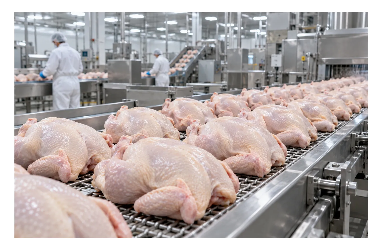 Carnea de pasăre din România: producția din abatoare crește în primele șapte luni din 2026